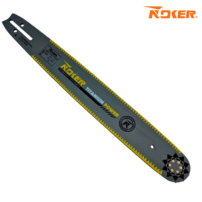 Шина для бензопили 45 NOKER (18") 6 заклепок 72 Гд., товщ. 1.5, 325 шаг TITANIUM POWER