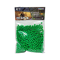 Пластикові кульки для дитячої зброї 1-152, 6 мм 1000 шт. Зелений