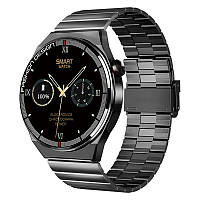 Умные наручные часы Remax WATCH9 с металлическими и силиконовыми ремешками 1.85" Серый