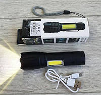 Мощный фонарь карманный аккумуляторный портативный BL-Т6-29 с USB 5385