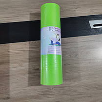 Килимок для йоги та фітнесу з чохлом 173 x 61 см зелений, фото 3