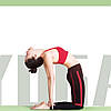 Килимок для йоги та фітнесу з чохлом 173 x 61 см фіолетовий, фото 3