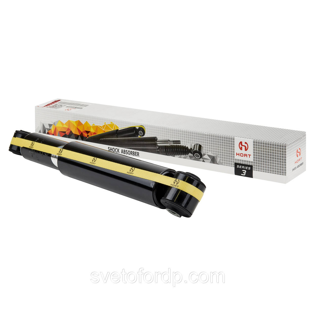 Амортизатор Mercedes Sprinter 904, VW LT 35-46 1996-06г задній газомасляний (спарка) HORT HA30397, фото 1