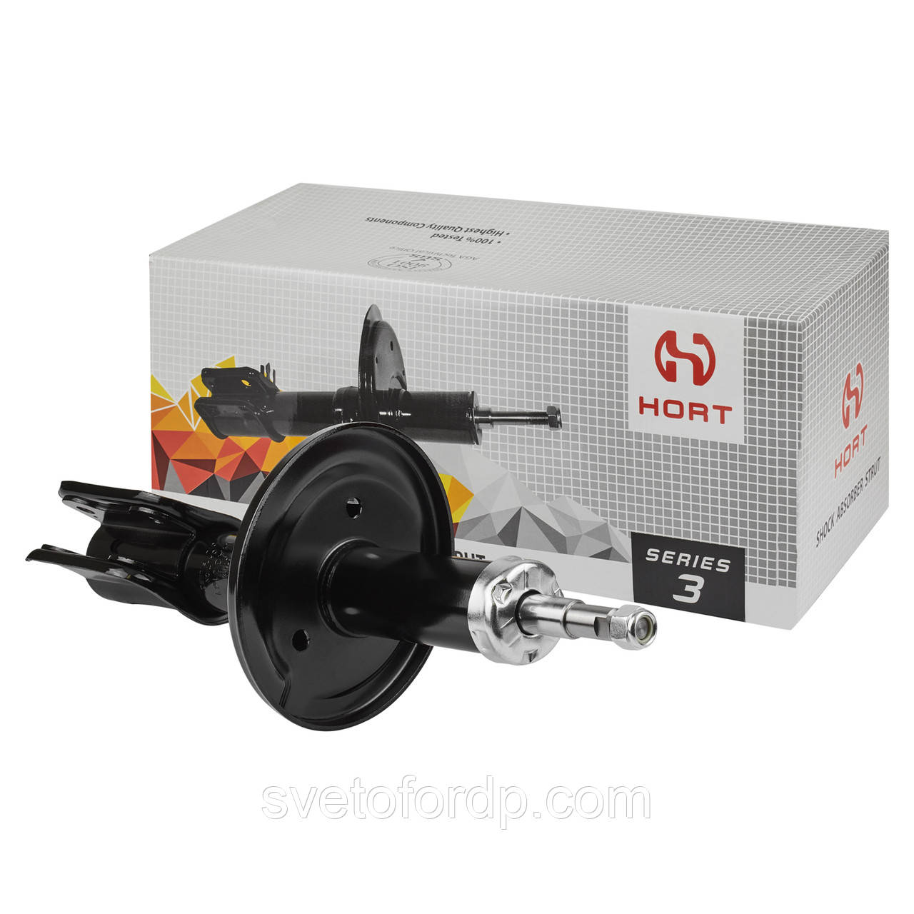 Амортизатор Москвич 2141 передній (стійка) масляний HORT HA30141, фото 1