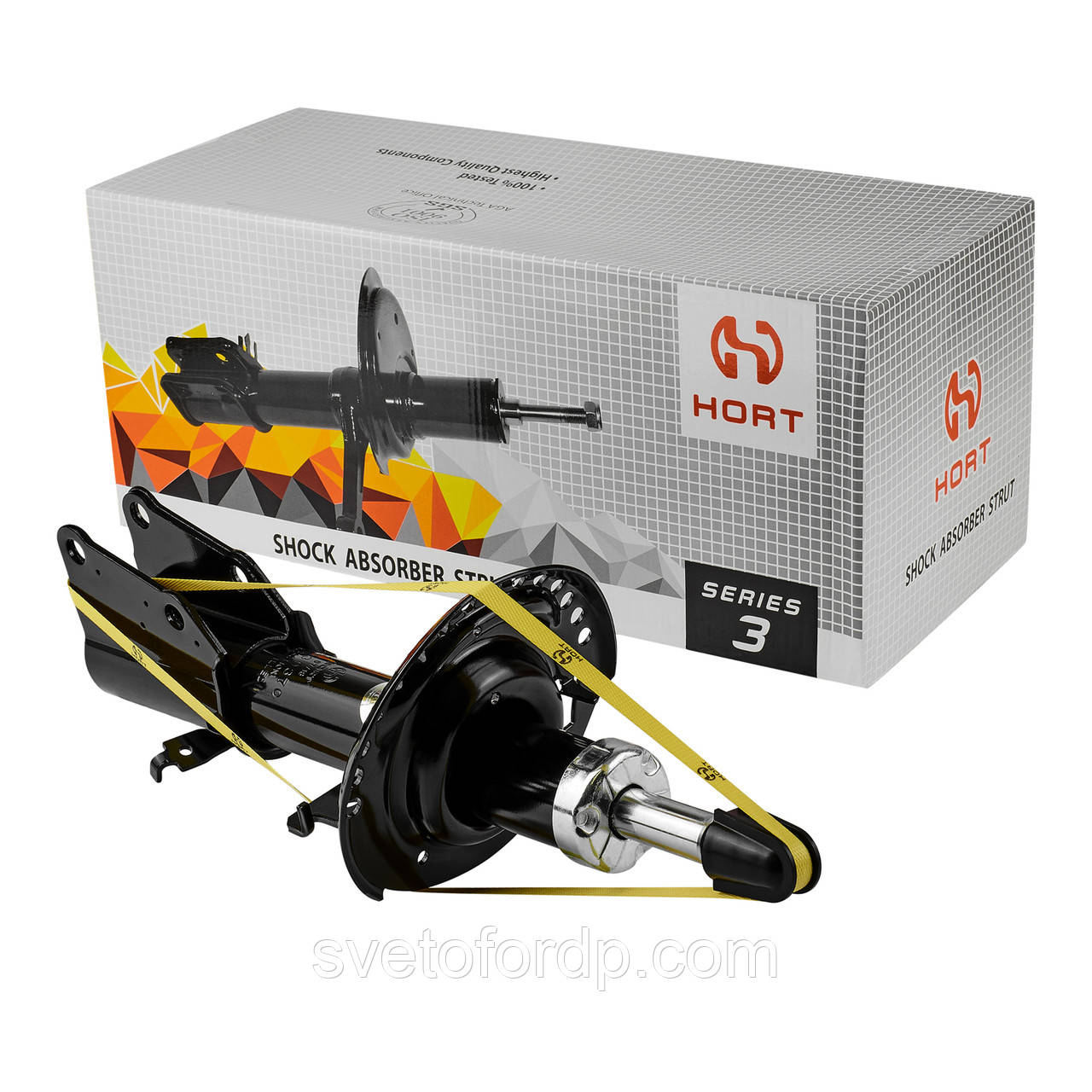 Амортизатор Renault Kangoo II з 2008р., Mercedes Citan передній газомасляний HORT HA30370, фото 1