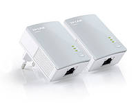 Комплект Адаптерiв Powerline TP-LINK TL-PA4010KIT AV600, 1xFE, (TL-PA4010 2шт)