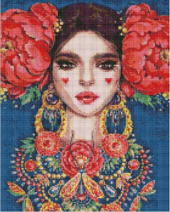 Алмазна мозаїка, Чарівна краса ©lesya_nedzelska_art (AMO7261) 40 х 50 см (На підрамнику), фото 1