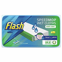 Вологі серветки-запаски до швабри для прибирання дому зі свіжим ароматом Flash (аналог Swiffer ) Speedmop Wet