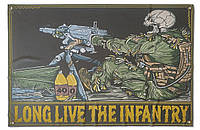 Баннер пулеметчик "Long Live The Infantry" 600х900 мм