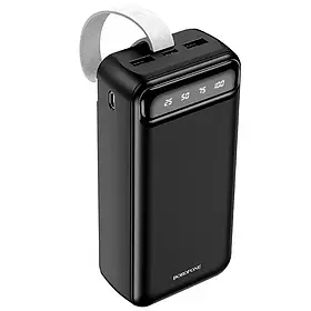 Повербанк BOROFONE J14B-30000 мА·год Power Bank з цифровим дисплеєм, ліхтариком, 2xUSB/type-c/micro usb NXS