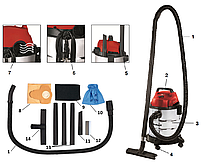 Пилосос Einhell TC-VC 1812S (на 12 літрів), фото 2