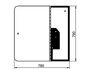 Скло заднє JCB 520 160/00760-В