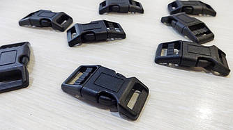 Фастекс карабін пластиковий 1.5 см Дуга чорний