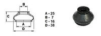 Пыльник рулевого наконечника / стойки стабилизатора (7*25*16)