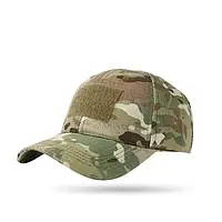 Тактична кепка для військових з липучкою для шевронів та регульованим розміром Камуфляж