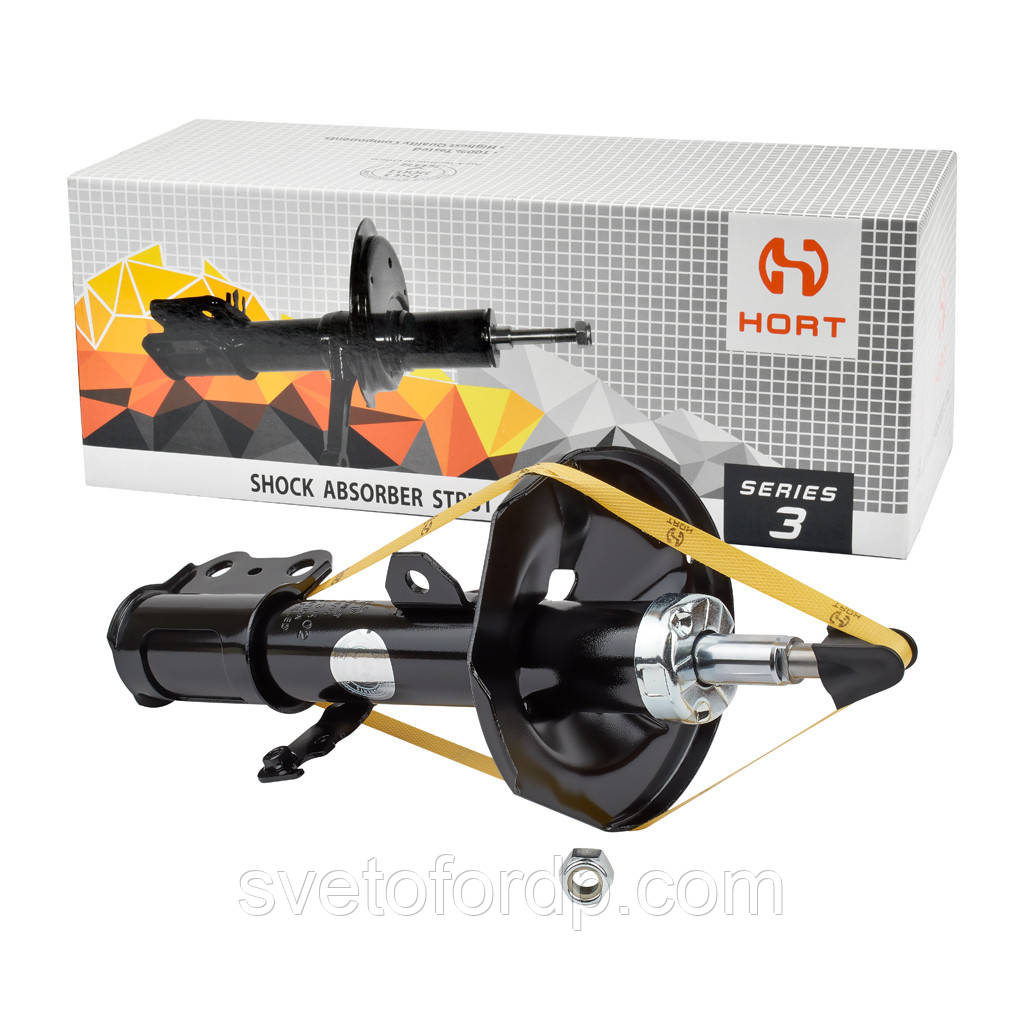 Амортизатор Toyota Сorolla E120 2001-07г передній левий газомасляний HORT HA33502, фото 1