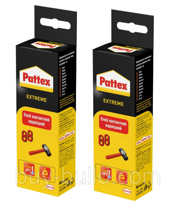 2 х Клей Pattex Extreme (Момент 88) контакт 50 мл