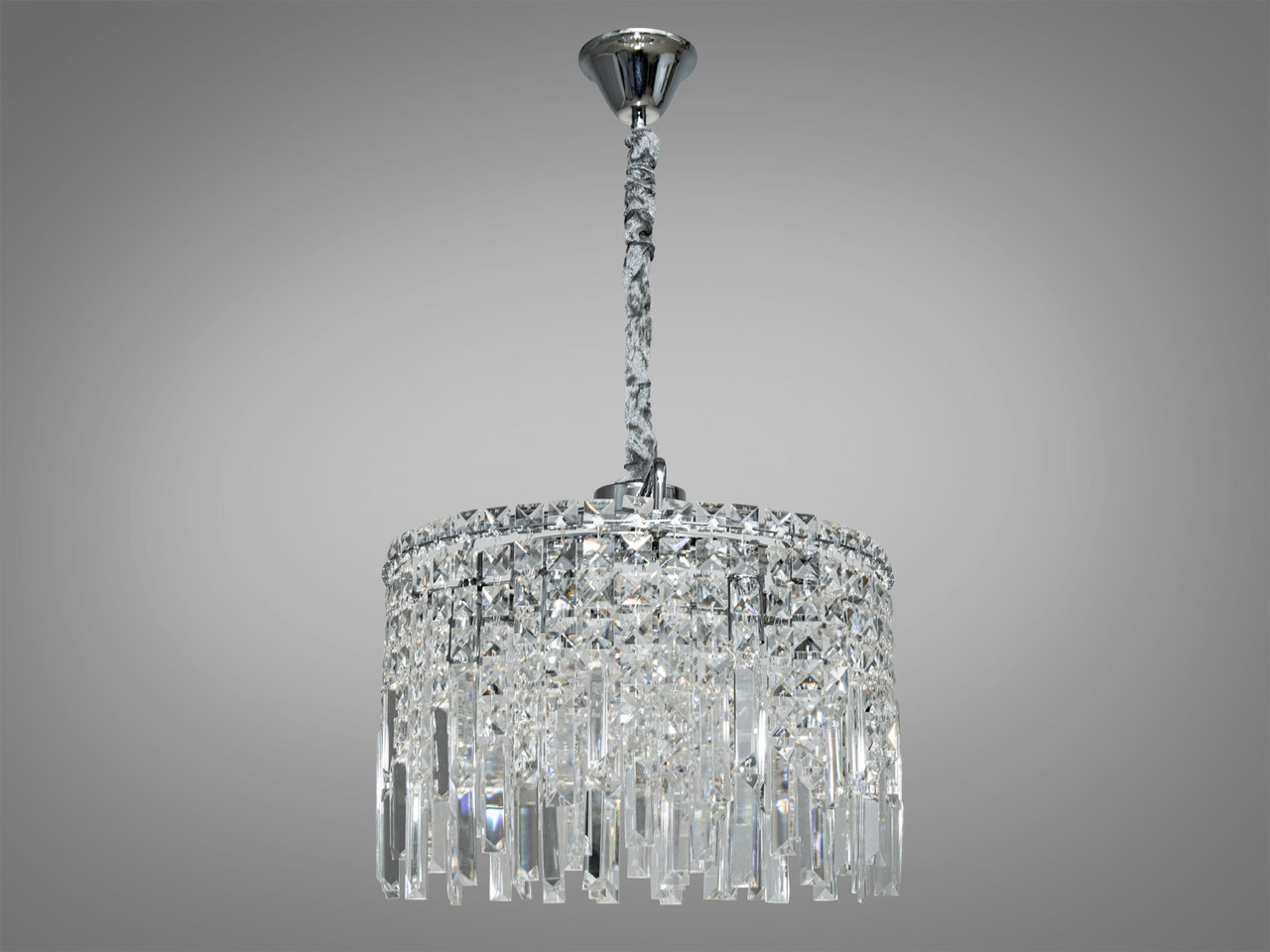 Сучасна кришталева люстра 9708-400CH, фото 1