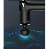 🖤Компактний ручний потужний масажер cy-002 6 змінних головок BR00064 Чорний, фото 9