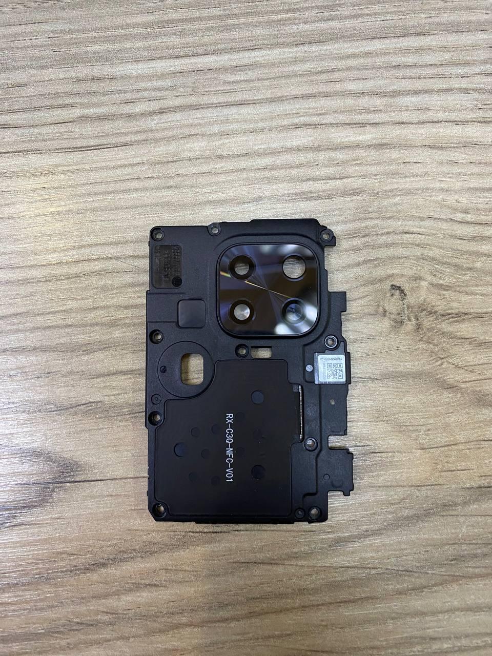 Скло камери для Xiaomi Redmi 10C чорне + рамка корпусу оригінал (снято з нового телефона), фото 1