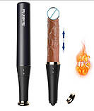 Реалістичний фалоімітатор 36см BaseBallDildo (вібрація; нагрівання; рух; кліторальний стимулятор), фото 2