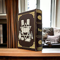 Книга "Тора" с русским переводом. Медь, серебро, золото, кожа