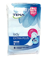 Урологические или послеродовые прокладки быстропоглощающие TENA Lady Extra Plus 8 шт Гигиенические прокладки