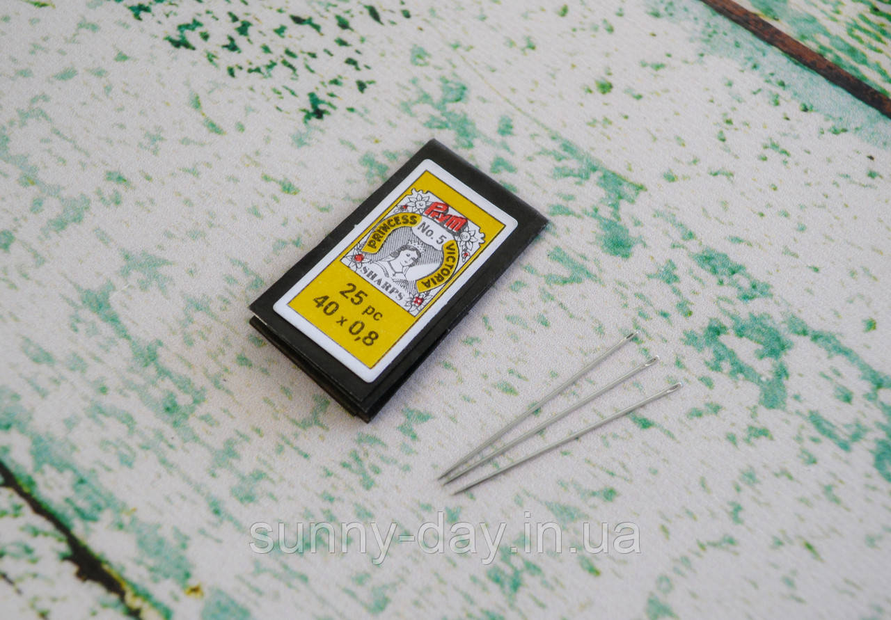 Голки швейні ручні №5 PRYM (гострі, стандартне вушко), фото 1