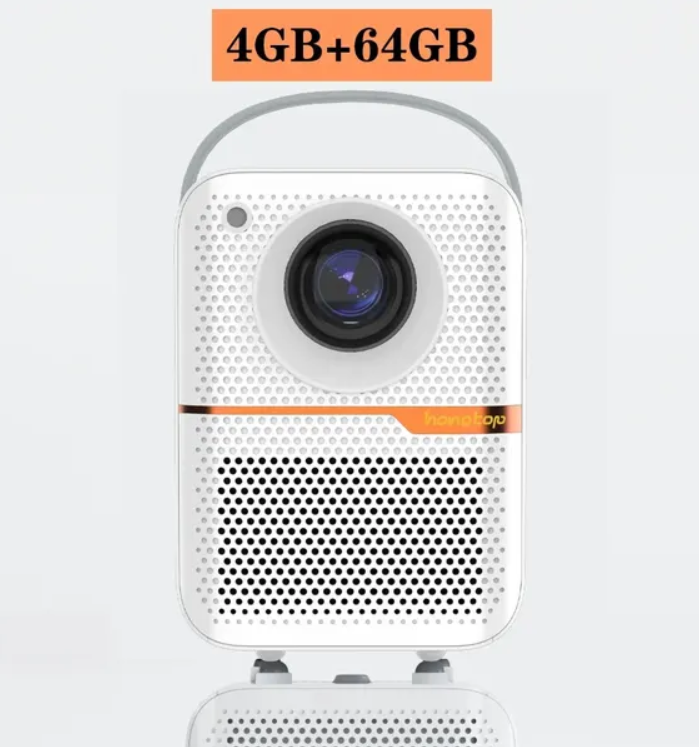 Проектор для дому Hongtop P10 Міні домашній кінотеатр 4К Full HD 1920x1080p Android 10 Wi-Fi Bluetooth HDMI