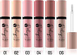 Блиск для губ Bell Shiny's Up Lip Gloss з ефектом сяйва 02 Fudge, 5 г, фото 5