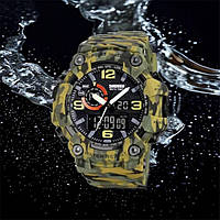 Часы для мужчины SKMEI 1520CMGN | Модные мужские часы | ZL-610 Часы спортивные