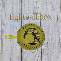 Fightball box тренажер для боксу на реакцію бойовий м яч на гумці італійська шкіра файтбол fight ball