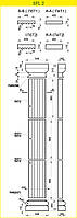 Пілястра, в/ш, мм: 3500 / 540 комплект колони