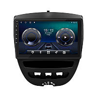 Штатная магнитола Lesko для Peugeot 107 I 2005-2009 экран 10" 4/64Gb 4G Wi-Fi GPS Top hp
