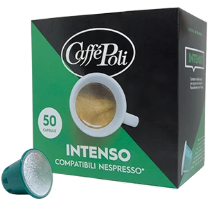 Кава в капсулах Caffe Poli Intenso 50 шт Nespresso 60% Арабіки Італія Неспресо