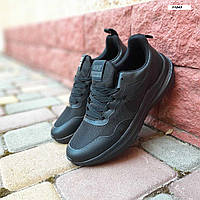 Nike мужские весенние/летние/осенние черные кроссовки на шнурках.Демисезонные мужские комбинированные кроссы