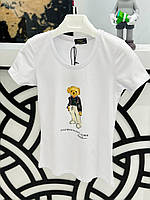 Женская футболка Ralph Lauren Premium белая