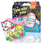 Сумка розмальовка 2044 з набором фломастерів і гліттерним клеєм, фото 4