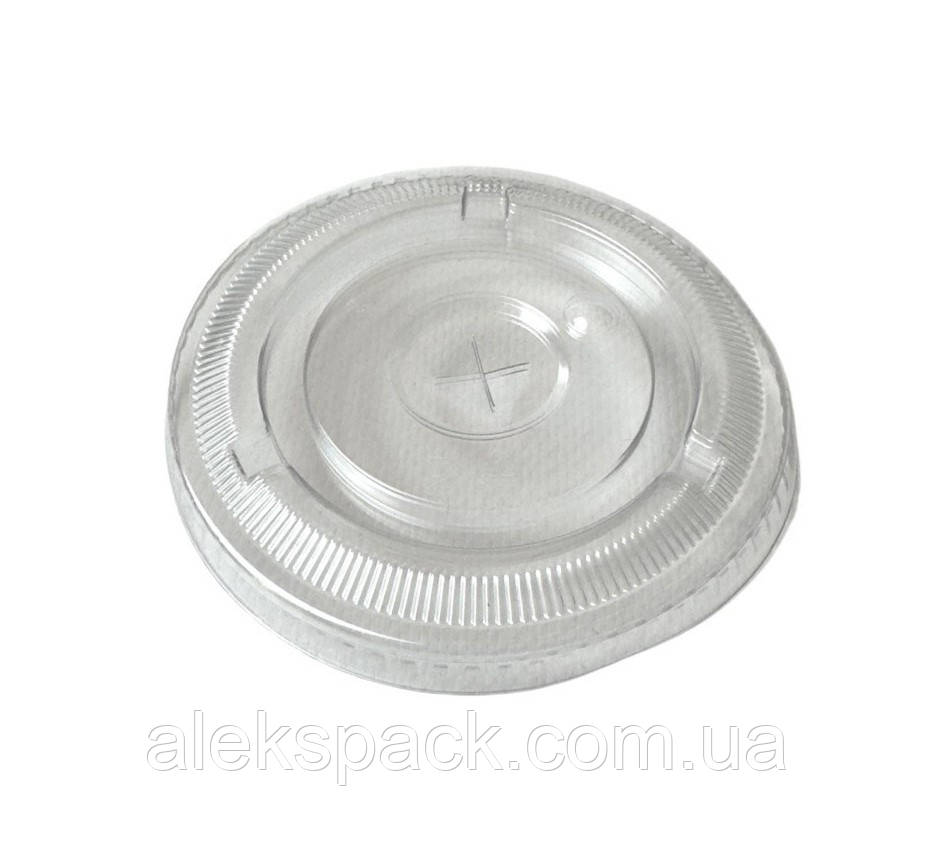 Кришка плоска з Х отвором PET LF (100 шт/1000шт), фото 1