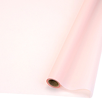 Пленка (калька) матовая в рулоне "Light pink / Пудрово-розовая" (0,65х8,6 м)