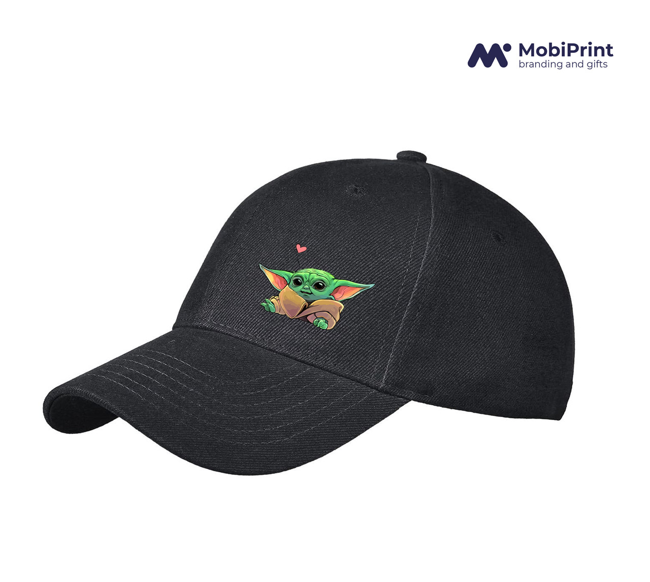 Кепка Champion з принтом Грогу Йода лайк(Grogu Baby Yoda) Чорний