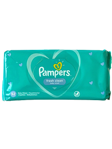 Дитячі вологі серветки Pampers Fresh Clean 52 шт з перших днів