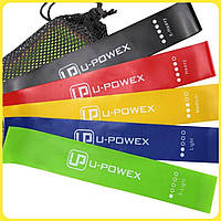 Фитнес резинки для фитнеса U-Powex с 5 лент и чехла в упаковке. ОРИГИНАЛ. Резинки Хит США!