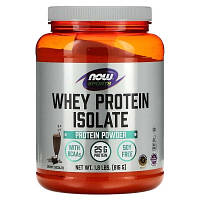 Изолят сывороточного протеина Now Foods шоколад (Whey Protein Isolate) 816 г США (белок, для набора мышц)