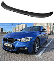 Спойлер BMW 3 (F30) 2012-2019 (LIP, V2, ABS-пластик чорний)