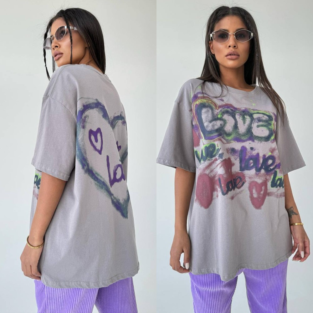 Жіноча футболка графіті, фото 1