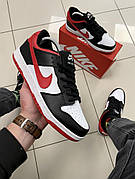 Кроссовки Nike SB Dunk low pro (червоний свуш)