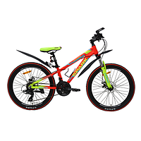 Велосипед SPARK TRACKER 11 24 (колеса — 24", алюмінієва рама — 11") neon yellow