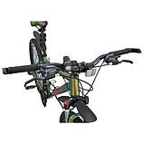 Велосипед SPARK TRACKER 27,5" ал17" ам лок-аут диск перлинний мілітарі зелений, фото 4