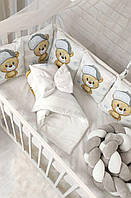 Набір Коса постільна в дитячу ліжечко повний комплект бавовна Польща